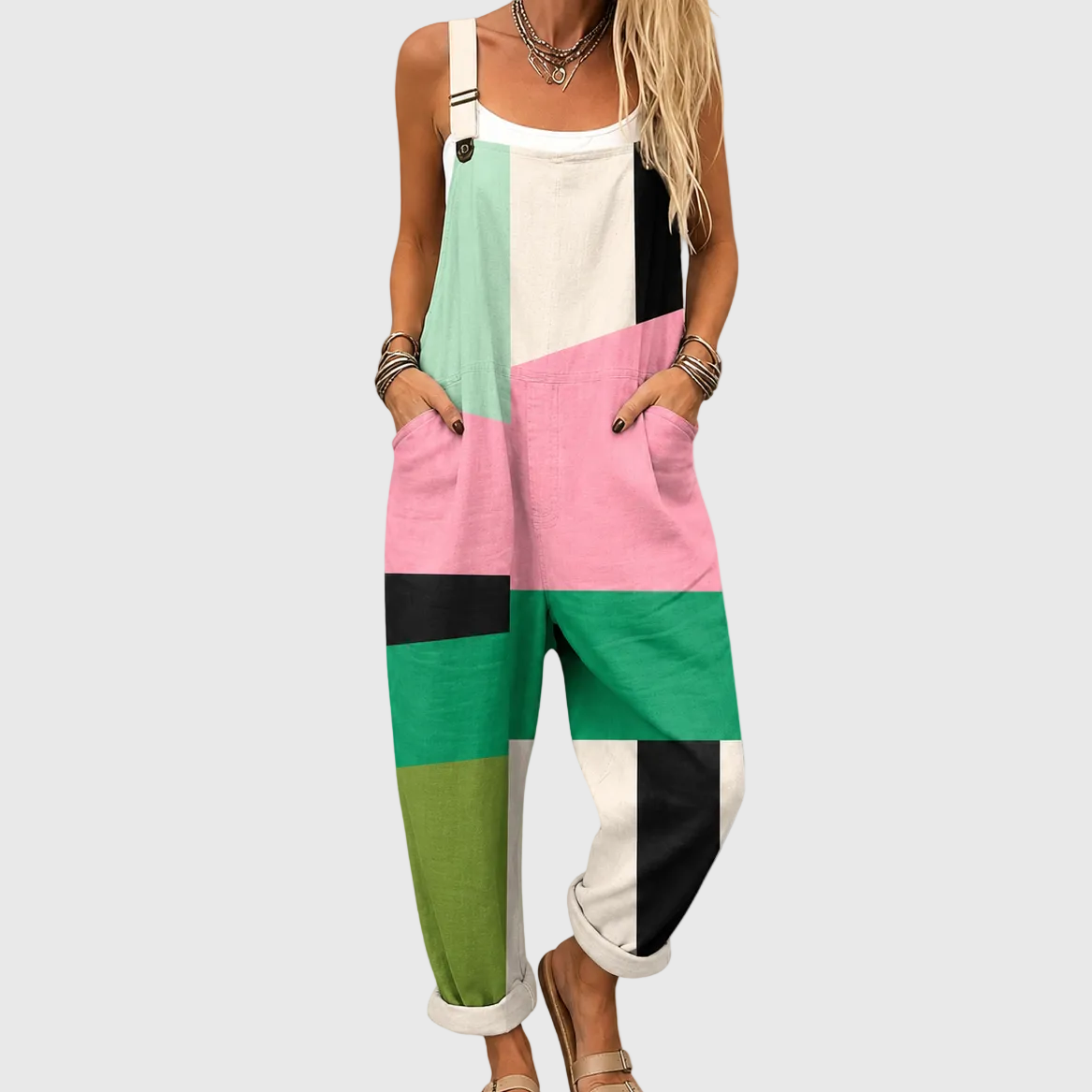 Salopeta estampada cómoda