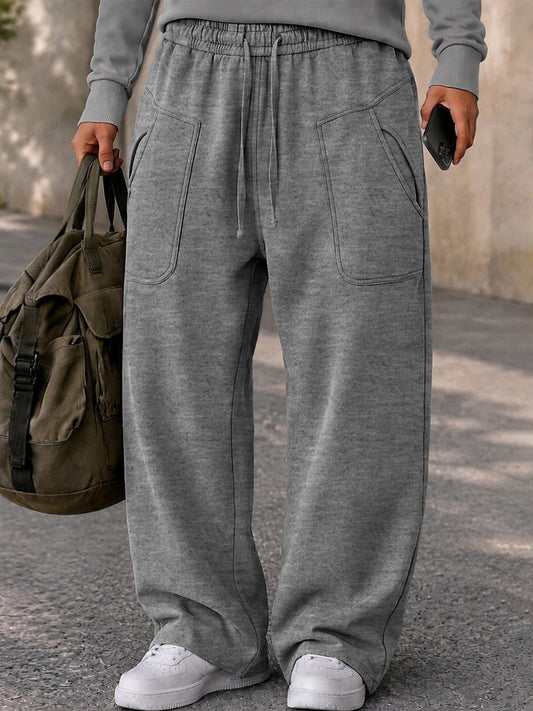 Pantalones casuales con diseño de bolsillos para un estilo urbano