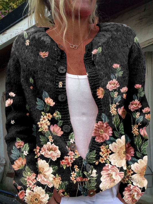 Kivara™ | Cárdigan floral vintage