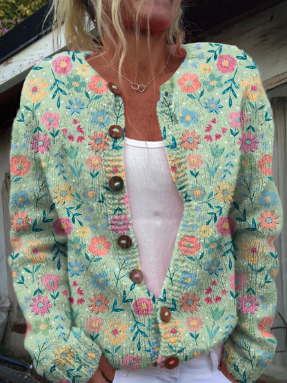 Foxfield™ | Cárdigan floral vintage para mujer