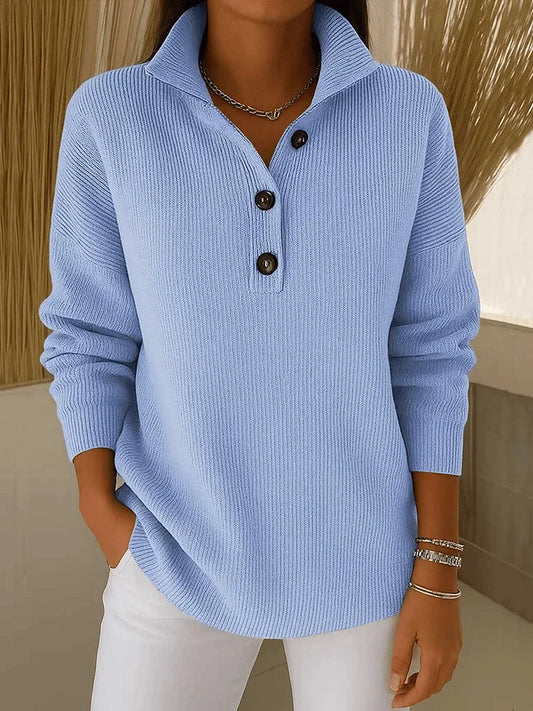 Florence™ | Suéter tipo polo con cuello en V