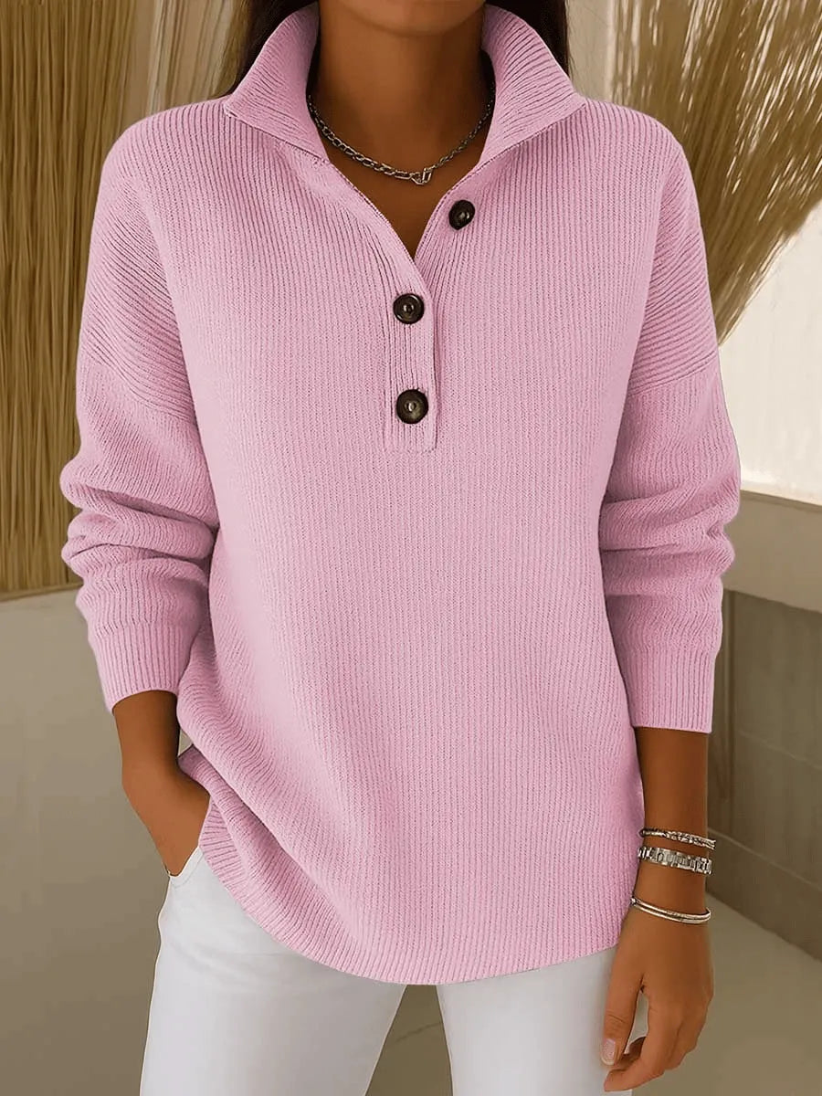 Florence™ | Suéter tipo polo con cuello en V