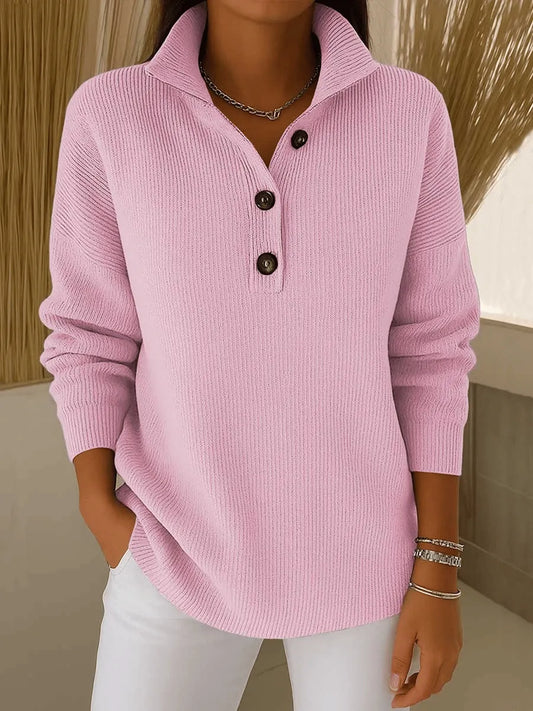 Florence™ | Suéter tipo polo con cuello en V