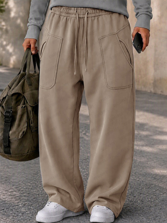 Pantalones casuales con diseño de bolsillos para un estilo urbano