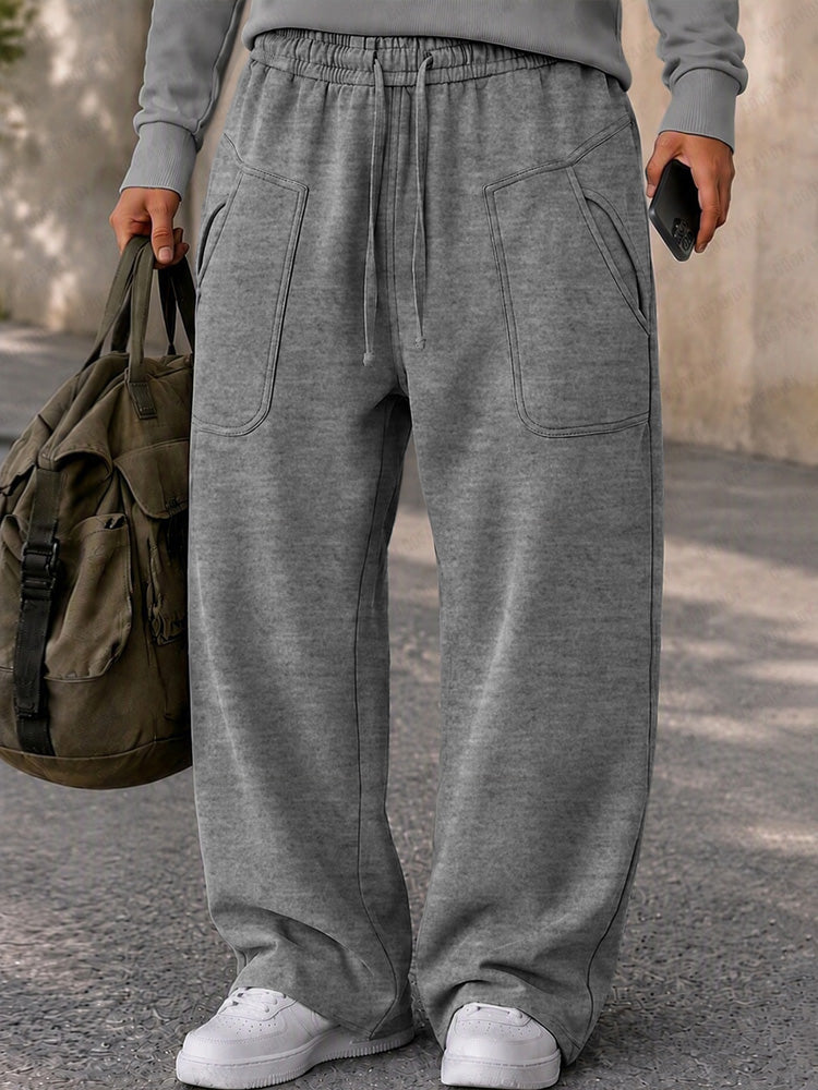 Pantalones casuales con diseño de bolsillos para un estilo urbano