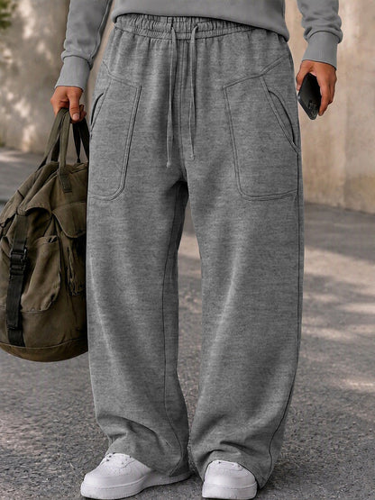 Pantalones casuales con diseño de bolsillos para un estilo urbano