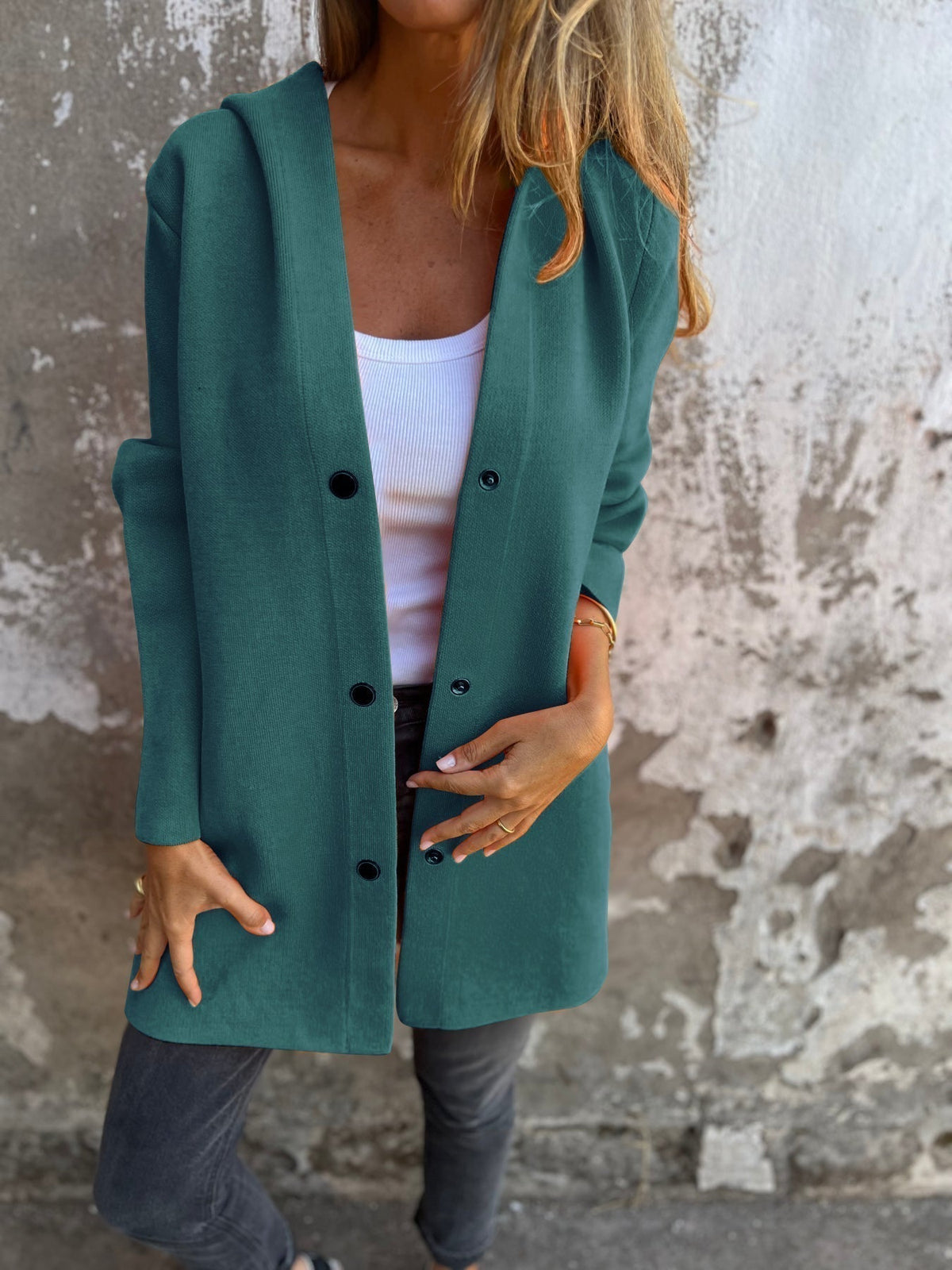 Cárdigan Capa "Soho Hooded"