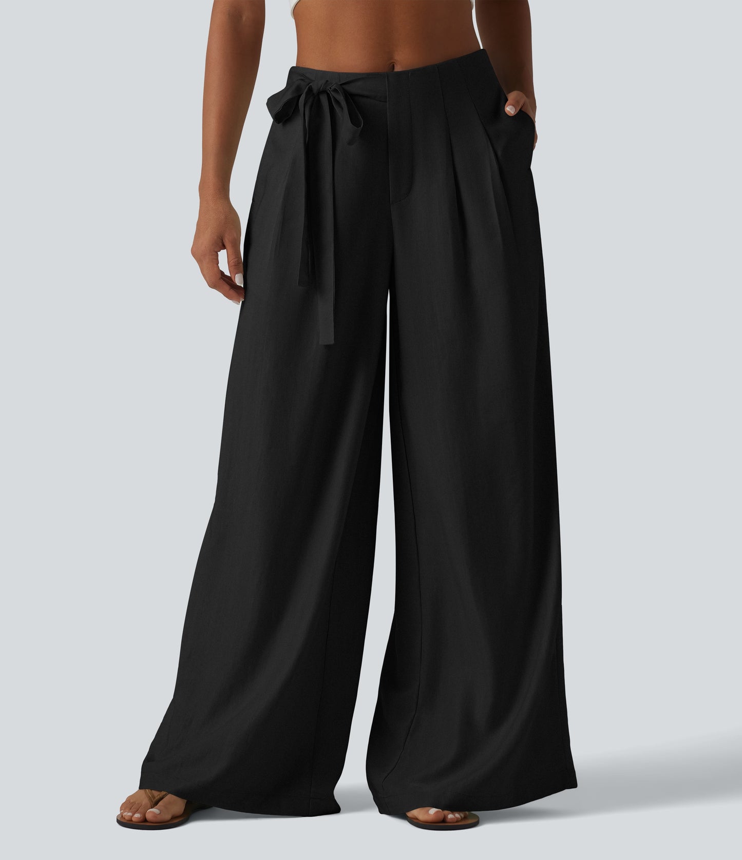 Pantalón Wide Leg "Suede Wrap"