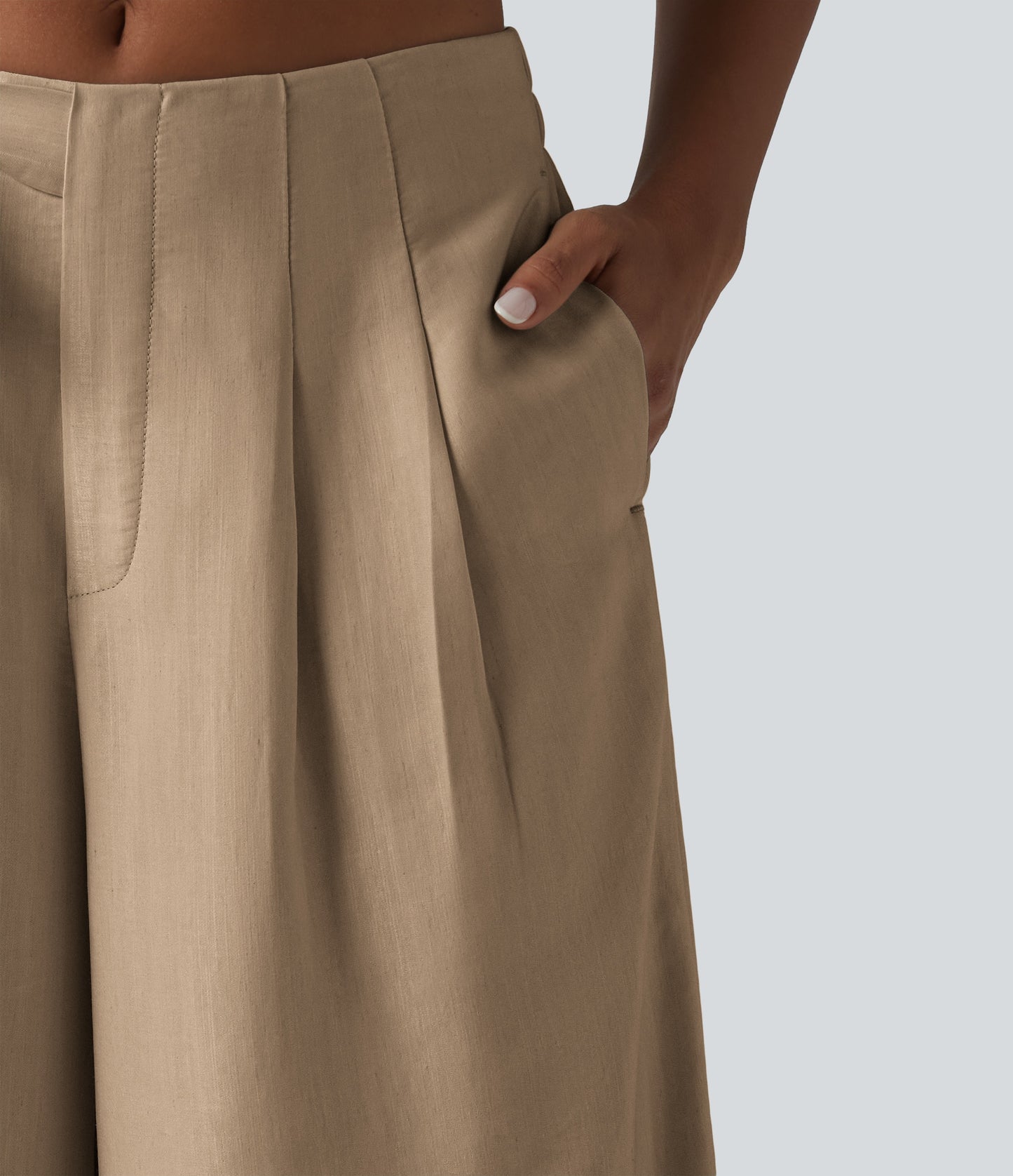 Pantalón Wide Leg "Suede Wrap"