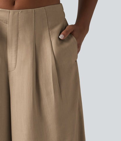 Pantalón Wide Leg "Suede Wrap"