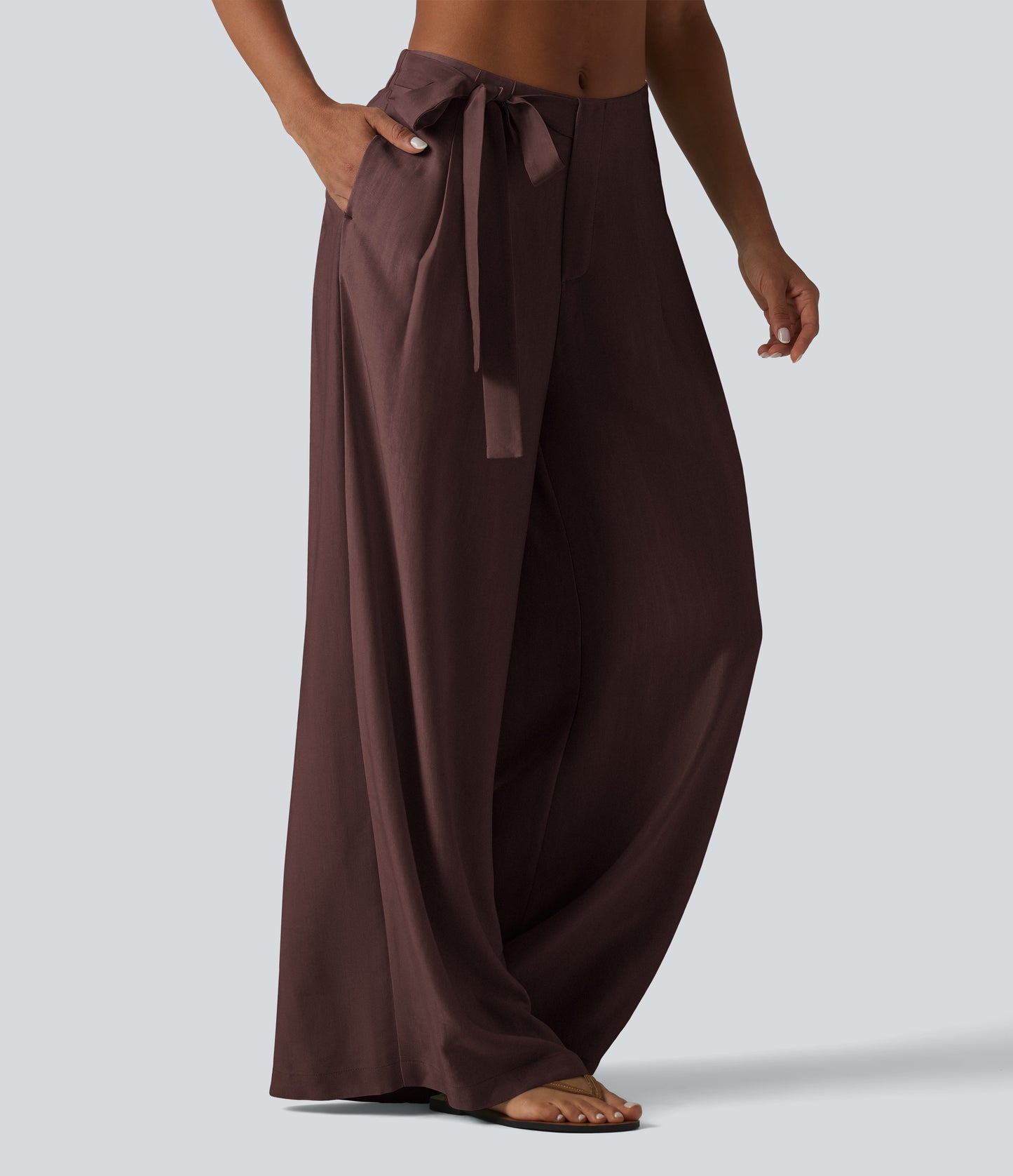 Pantalón Wide Leg "Suede Wrap"