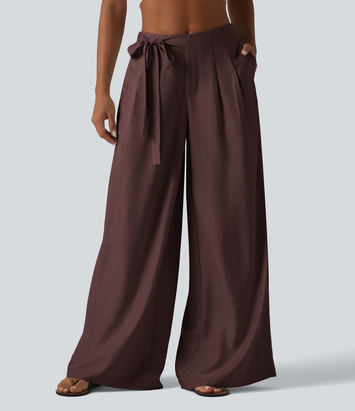 Pantalón Wide Leg "Suede Wrap"