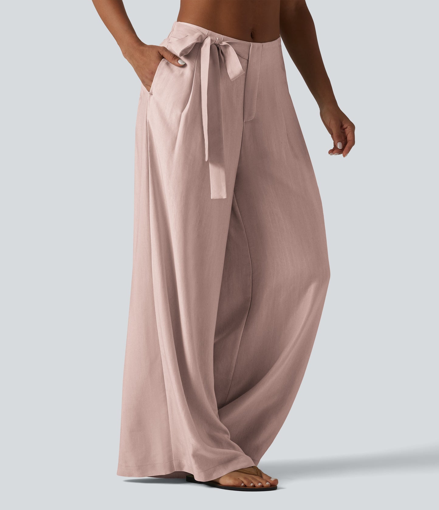 Pantalón Wide Leg "Suede Wrap"