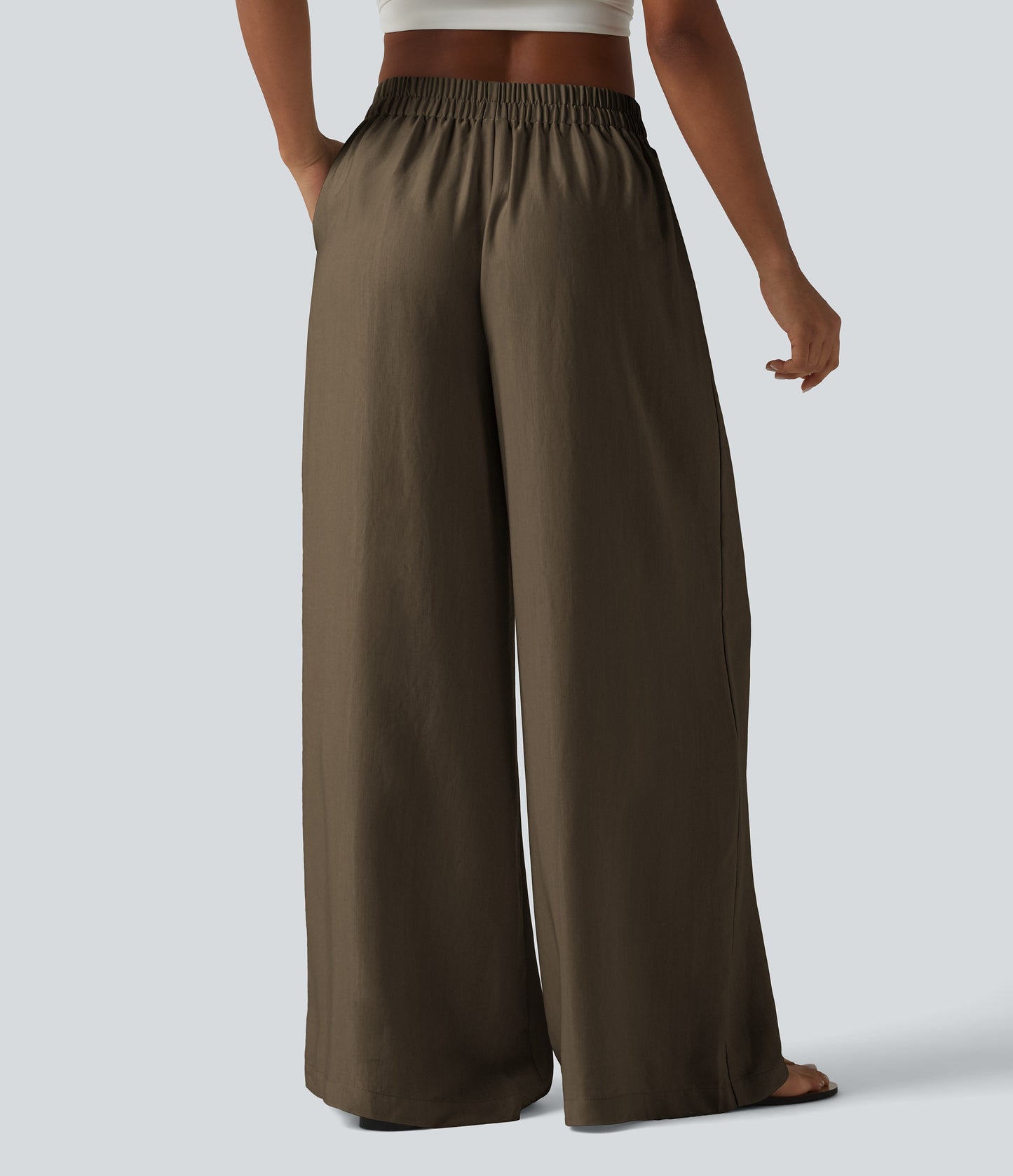 Pantalón Wide Leg "Suede Wrap"