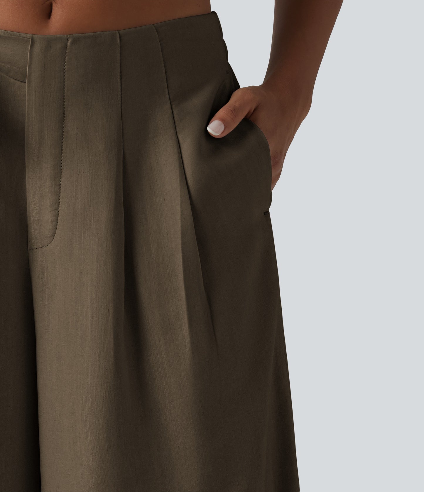Pantalón Wide Leg "Suede Wrap"