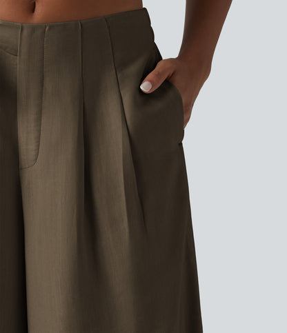 Pantalón Wide Leg "Suede Wrap"