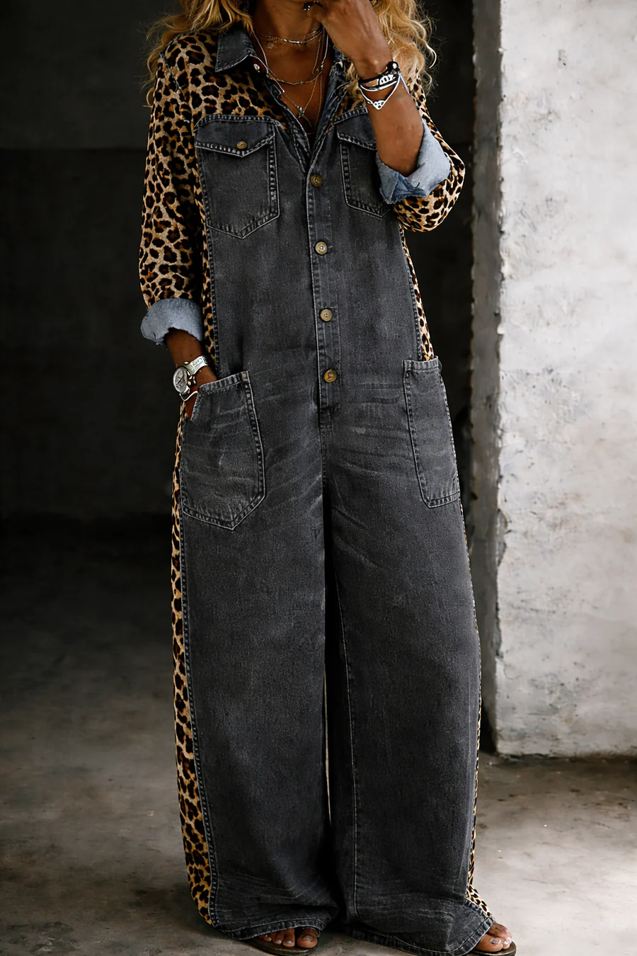"Wild Denim Jumpsuit"